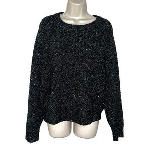 Express Black Women's Sparkly Sweater